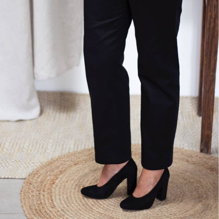 Pantalon coton noir made in France C.Bergamia