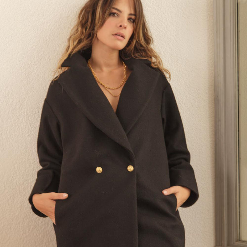 Manteau femme en laine made in France