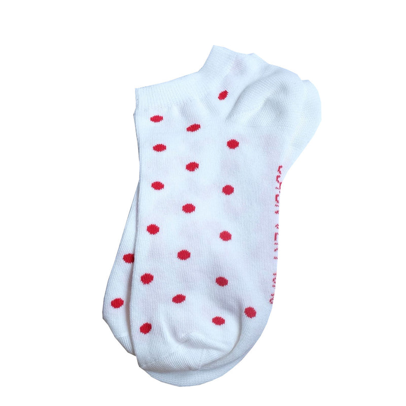 Socquettes-coton-bio-Coton-vert-made-in-France-blanches-a-pois-rouge