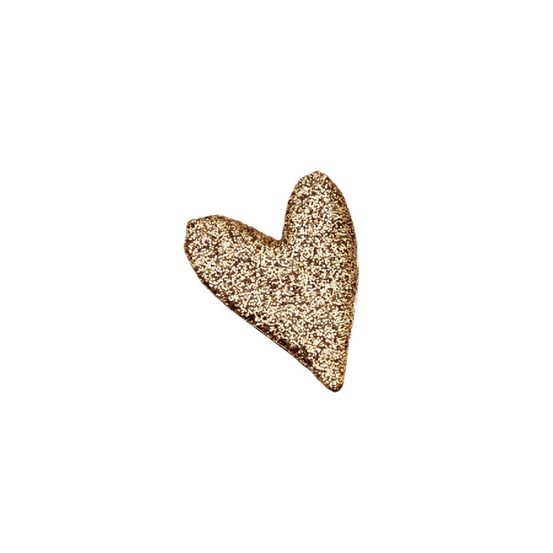 Pin's Coeur - Paillettes or